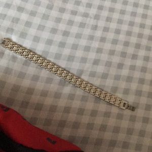 Silver and gold bracelet